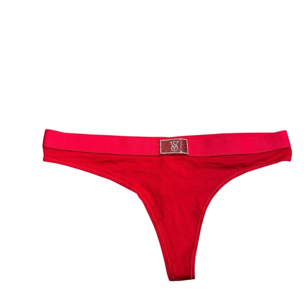 Victoria's Secret Red Thong with Logo Tag size XL